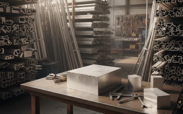 Aluminum workshop with profiles