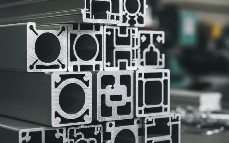 Stacked aluminum extrusion profiles