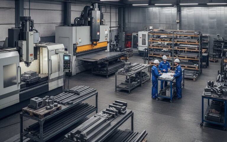 Modern CNC and sheet metal workshop