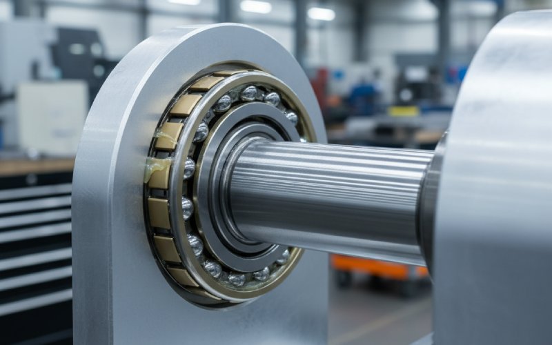 Rolling bearing on machine shaft